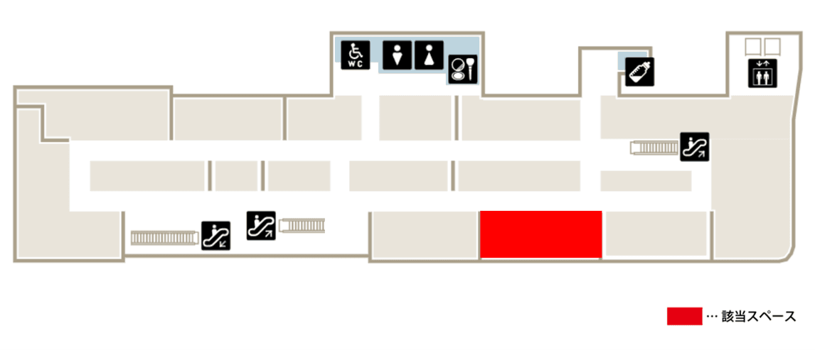 うみ館 ファッションや雑貨に最適な広々とした2Fイベントスペース③ (0215)の図面・フロアマップ