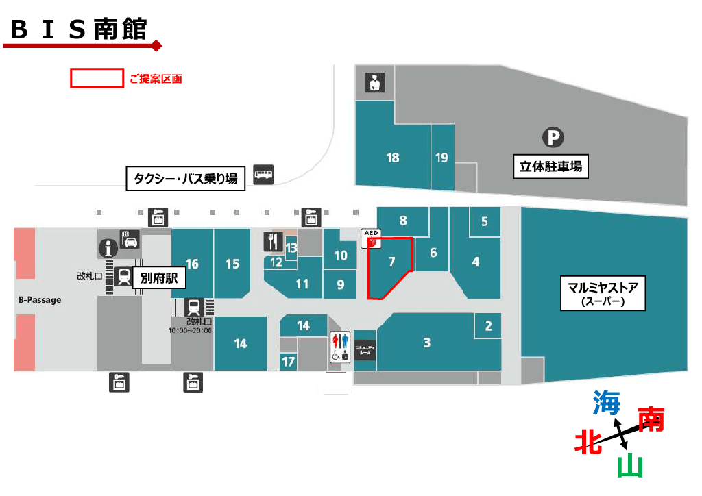 40090号区画(物販、及びサービス募集中区画)の図面・フロアマップ