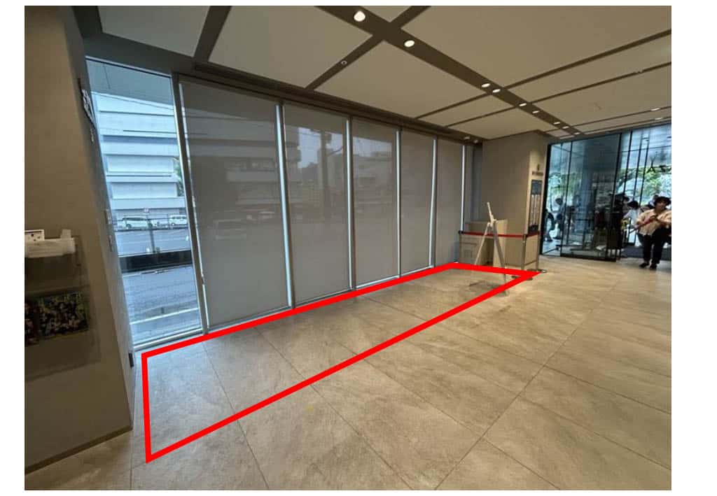 うみ館 雑貨や食物販などのポップアップに最適な1F入口近くのイベントスペース