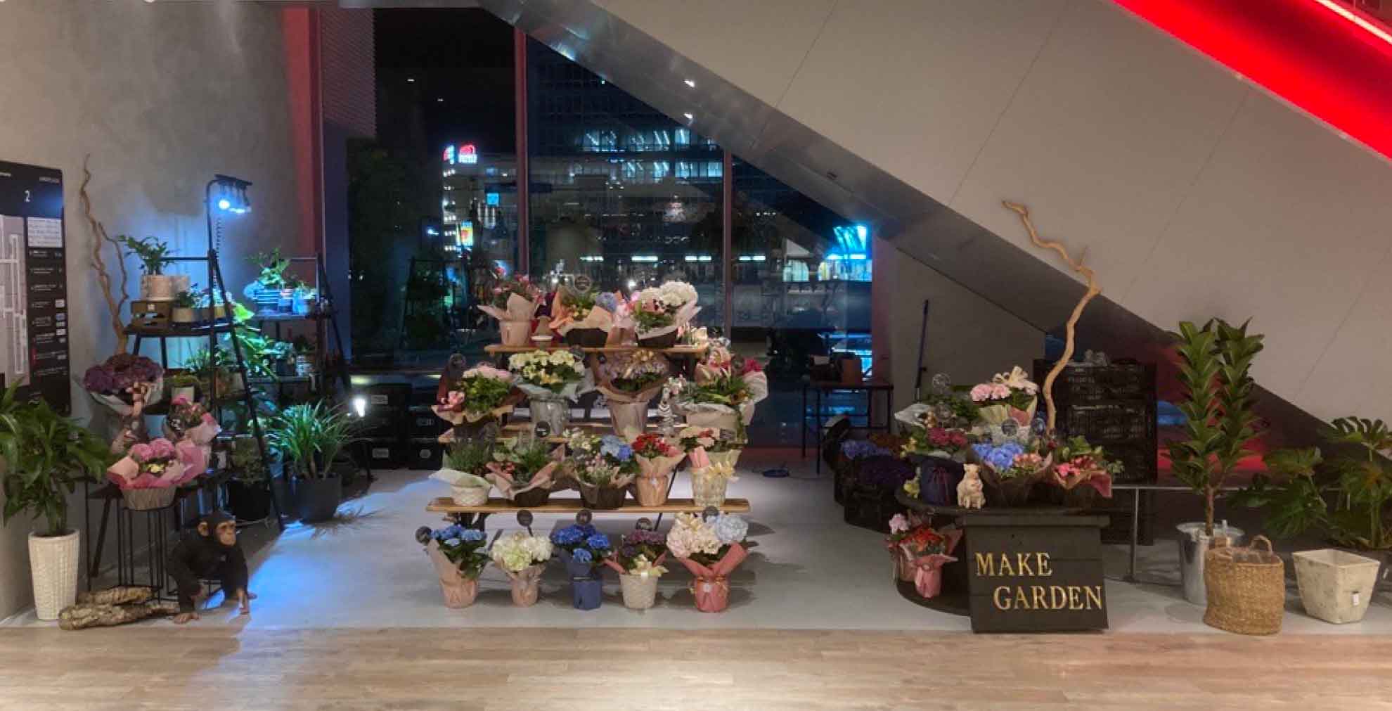 うみ館 アパレルや雑貨のポップアップに最適な2Fエスカレーター下のイベントスペース