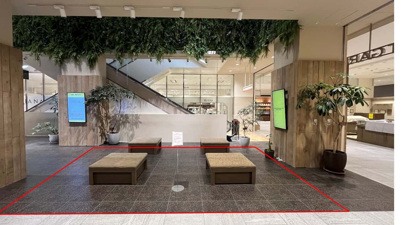 ファッション関係の雑貨や、アパレル商品の物販催事に適したコンパクトなイベントスペース1F イーストガーデン