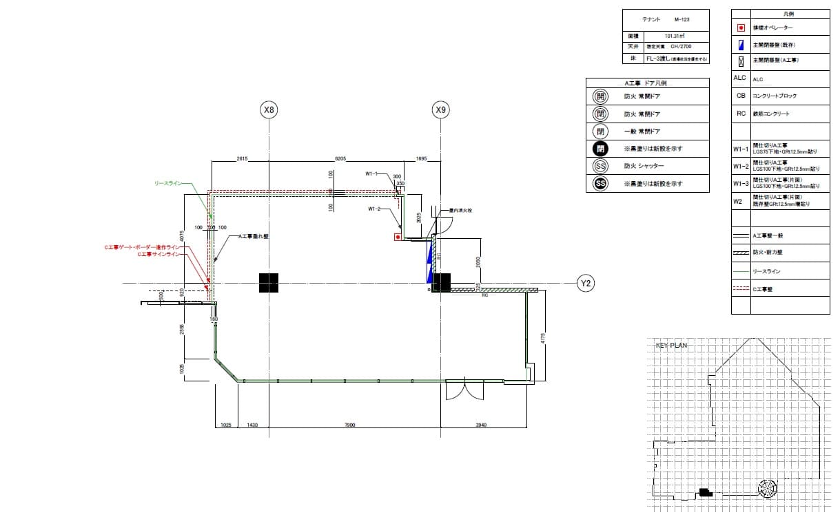 各種教室、事務所、物販などのテナントが出店できます。の図面・フロアマップ1