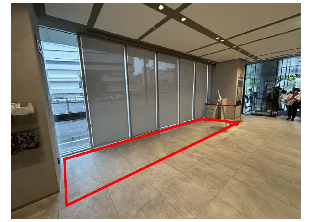 うみ館 雑貨や食物販などのポップアップに最適な1F入口近くのイベントスペース