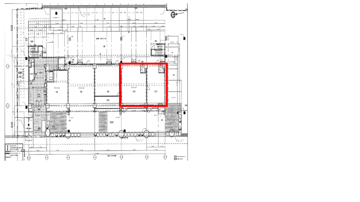 (事務所での募集中区画)の図面・フロアマップ