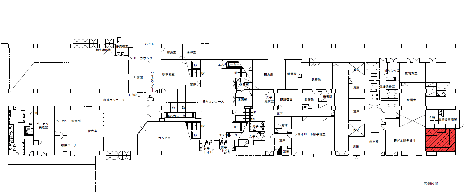 JR九州日豊線【中津駅】構内施設の図面・フロアマップ