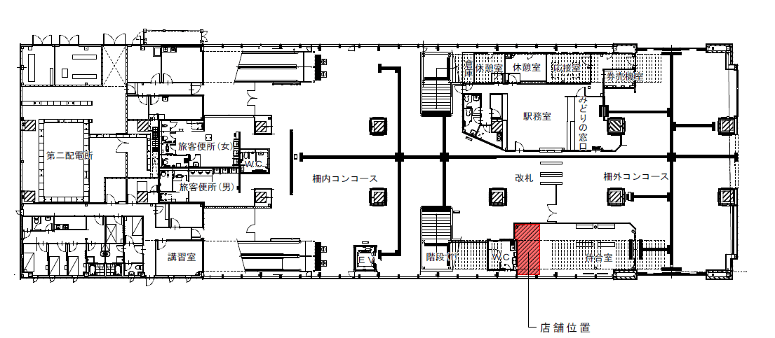 JR九州新幹線【新玉名駅】構内施設の図面・フロアマップ