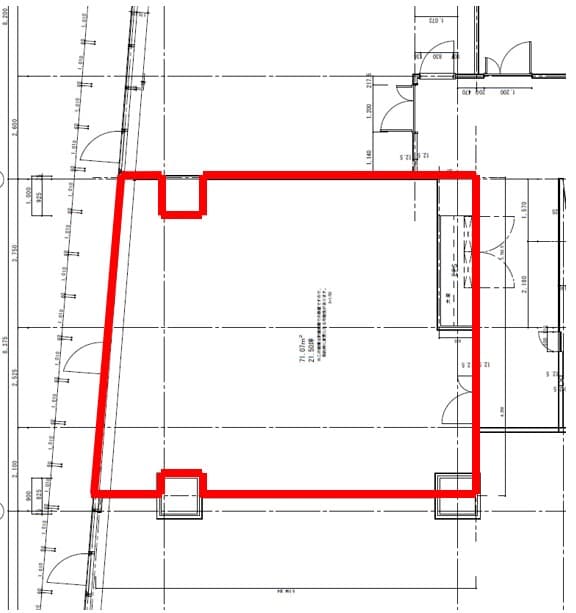 305区画(塾、オフィス等に最適な区画です)の図面・フロアマップ1