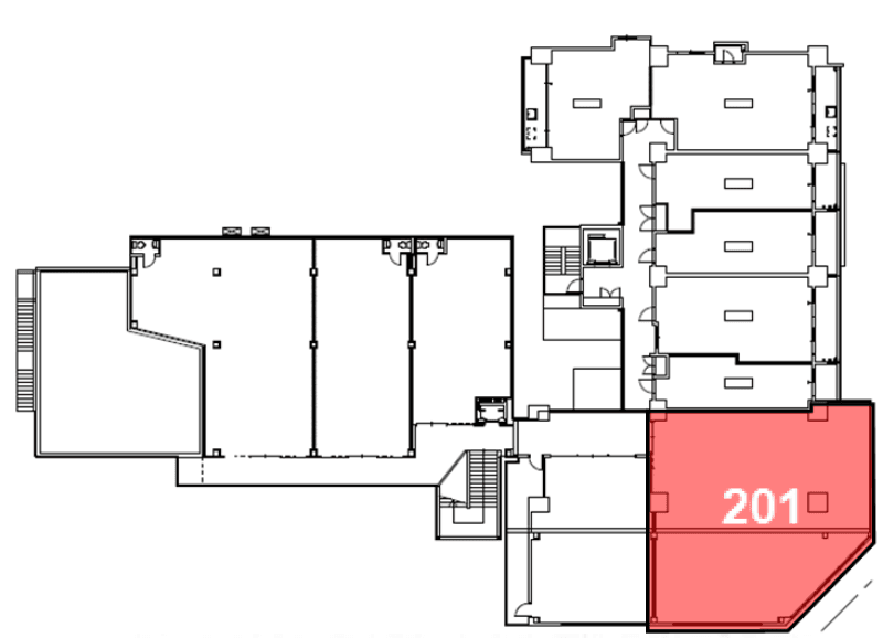 201区画(サービス、オフィスにおすすめの区画です)の図面・フロアマップ1