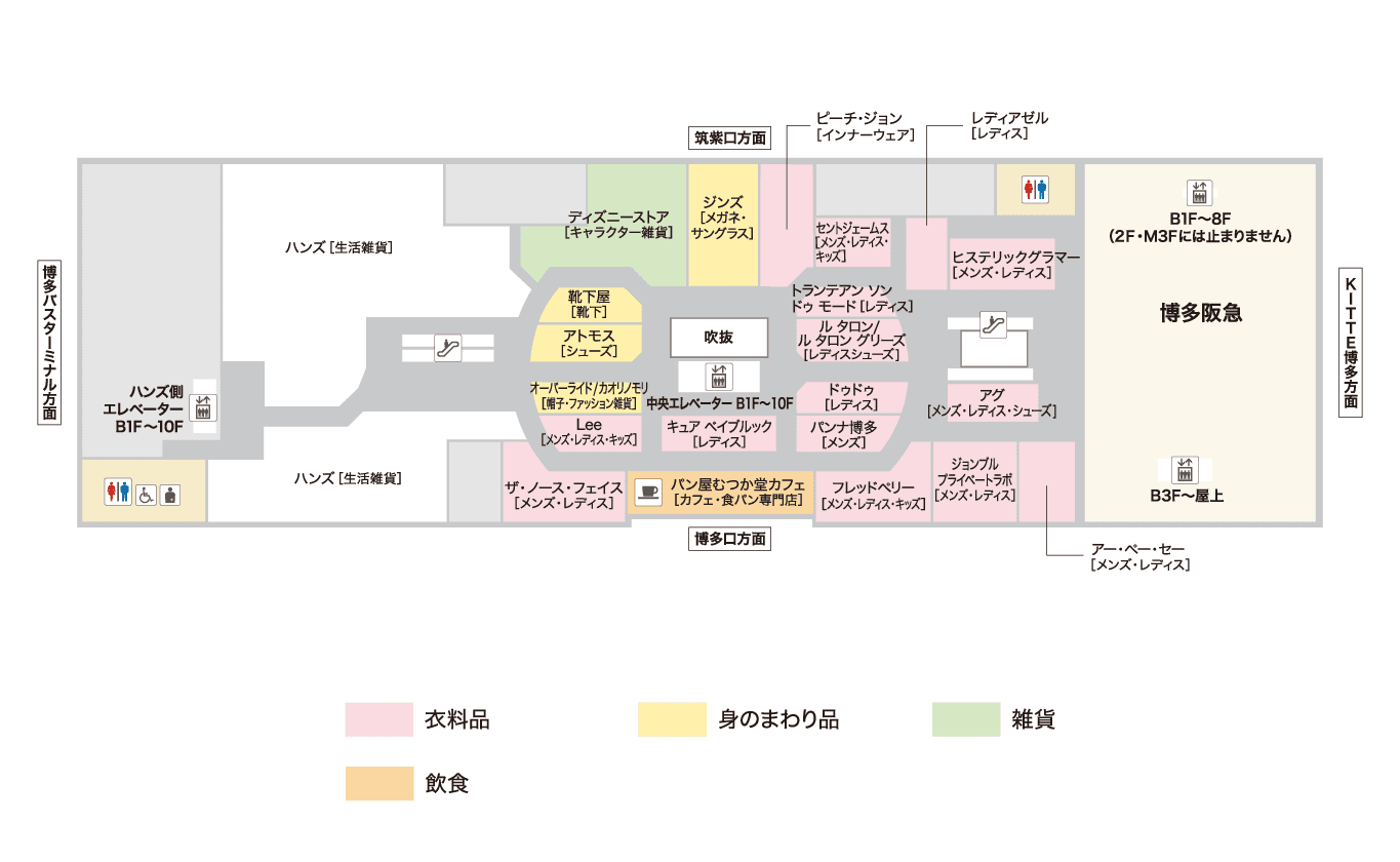 AMU 5F POPUPスペース(物販のみ)の図面・フロアマップ